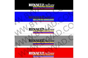 Bandeau pare soleil Renault Rallyes