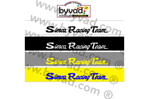Bandeau pare soleil SIMCA RACING TEAM