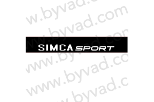 Bandeau pare soleil SIMCA Sport