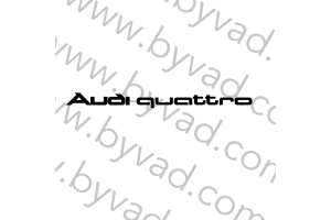 Lettrage Audi Quattro