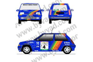 Kit déco R5 GT Rallye de côte d'ivoire 1990