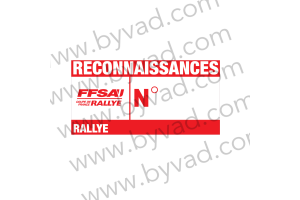 150 autocollants Reconnaissance organisation rallye