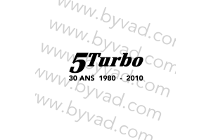 Sticker R5 Turbo 30 ans