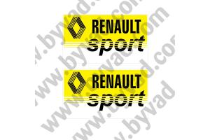 2 stickers logo Renault Sport