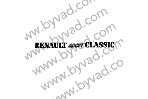 Sticker RENAULT Sport Classic 60 cm