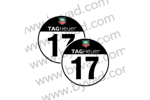 1 Fond de portière TAG HEUER Ronds VHC 40 cm
