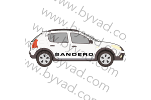 2 autocollants "SANDERO"