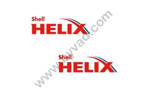 2 stickers SHELL HELIX .