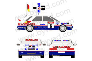 Kit déco rallye Ford Sierra CARGLASS