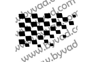 Sticker de toit Damier Renault Sport Clio 4