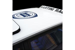 Sticker de toit, capot Lancia HF avec fond blanc