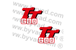 Deux autocollants Yamaha TT 600 59X