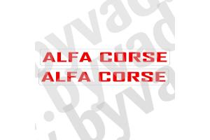 2 stickers Alfa Roméo Corse