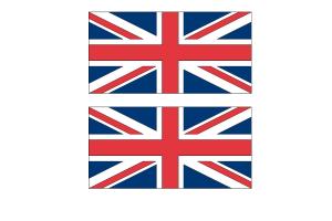 2 Stickers UNION JACK