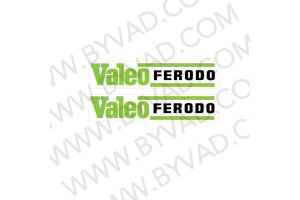 2 Stickers Valeo Ferodo