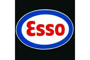 Kit 2 stickers ESSO 20 cm