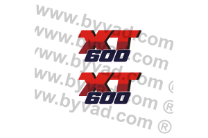 Deux autocollants Yamaha XT 600 3EW USA
