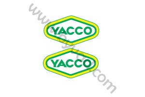 2 stickers YACCO 15 cm