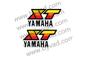 Deux autocollants Yamaha 125 XT, Yamaha XT