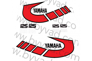 Kit complet stickers YAMAHA TY 125 1K6 1977 à 1979