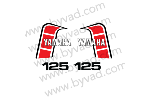 Kit complet stickers YAMAHA 125 YZ J 1982