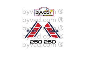 Kit complet stickers YAMAHA 250 YZ 1981