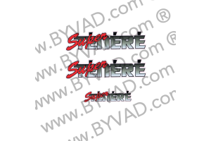 3 Autocollants Yamaha SUPER TENERE