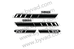 Kit complet stickers YAMAHA 125 RDX 1E7 1977