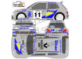 Kit déco Clio Maxi Rallye du Mont Blanc 1995