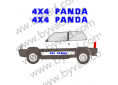 Stickers Panda 4x4