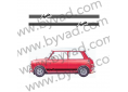 Bandes autocollants Austin Mini