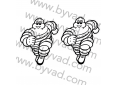 2 Stickers bibendum michelin