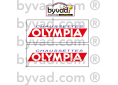Sticker moto Chaussettes Olympia pour déco DAKAR