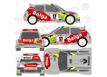 Kit déco rallye clio Belga Ypres 95