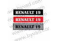 Cache plaque immatriculation Renault 19