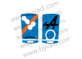 Sticker carte Alpine A110S 4 boutons