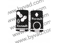 Sticker carte Renault 4 boutons Logo Renault 2021