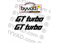 Deux autocollants GT Turbo