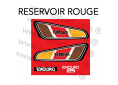 kit autocollant Yamaha 125 DTF 1976 rouge