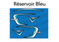 Kit stickers Moto Yamaha RDX 1979 1980 1981 1982 réservoir Bleu