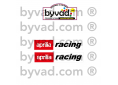 Kit 2 Stickers APRILIA RACING
