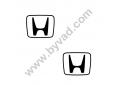 2 Stickers Logo Honda