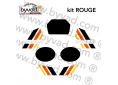 Kit autocollants Moto Motobécane 50 EW Rouge