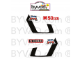 Kit déco Motobécane MV 50 EV phase 2 rouge