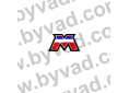 Sticker tricolore Motobécane "M"