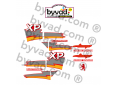 Kit déco moto Peugeot 50 XP Avenger Rouge