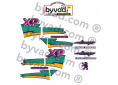 Kit déco moto Peugeot 50 XP Avenger Violet