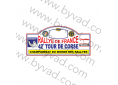 1 Plaque de Rallye Adhésive Tour de Corse 1998