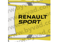 Autocollant de toit Renault sport 