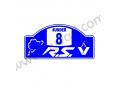 Stickers auto plaque de rallye Under8